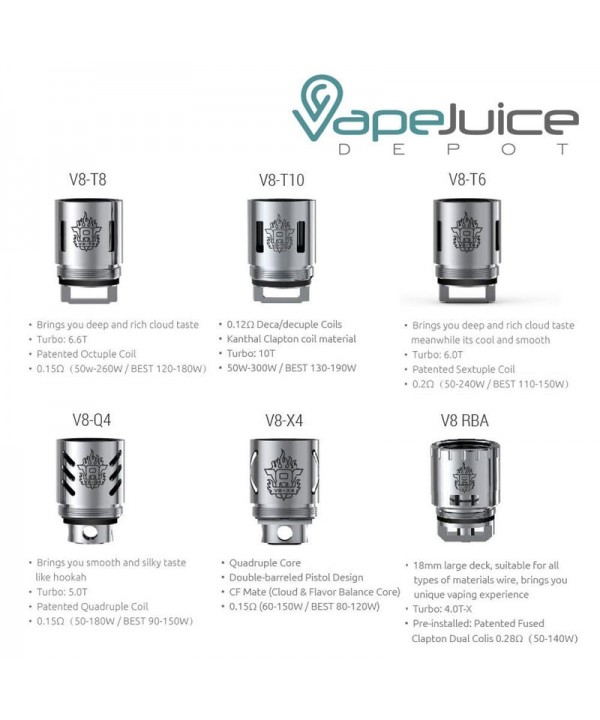 SMOK TFV8 BIG T10-T8-T6-X4 Core Coils