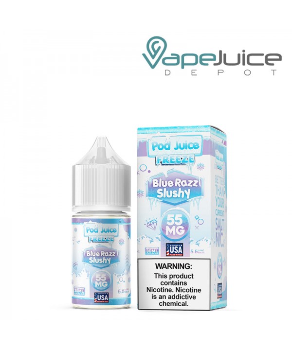 Blue Razz Slushy Freeze Pod Juice TFN Salt 30ml