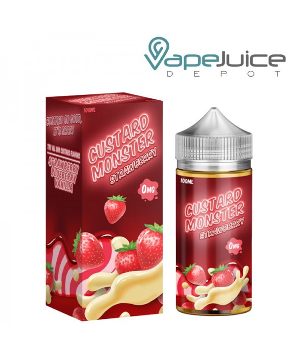 Strawberry Custard Monster eLiquid 100ml