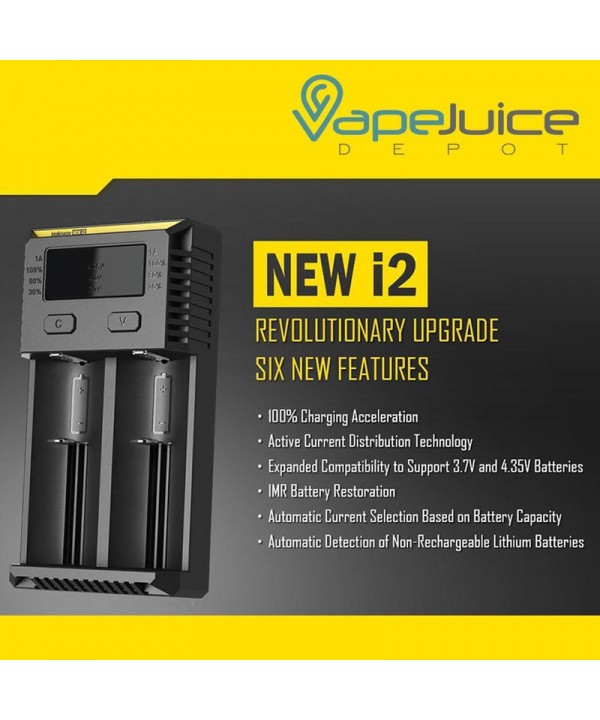 NITECORE Intellicharger NEW i2 Battery Charger