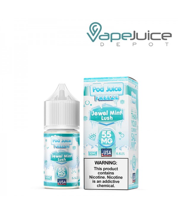 Jewel Mint Lush Freeze Pod Juice TFN Salt 30ml