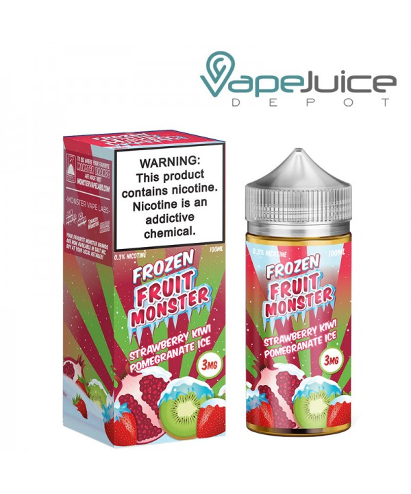 Strawberry Kiwi Pomegranate Ice Frozen Fruit Monst...