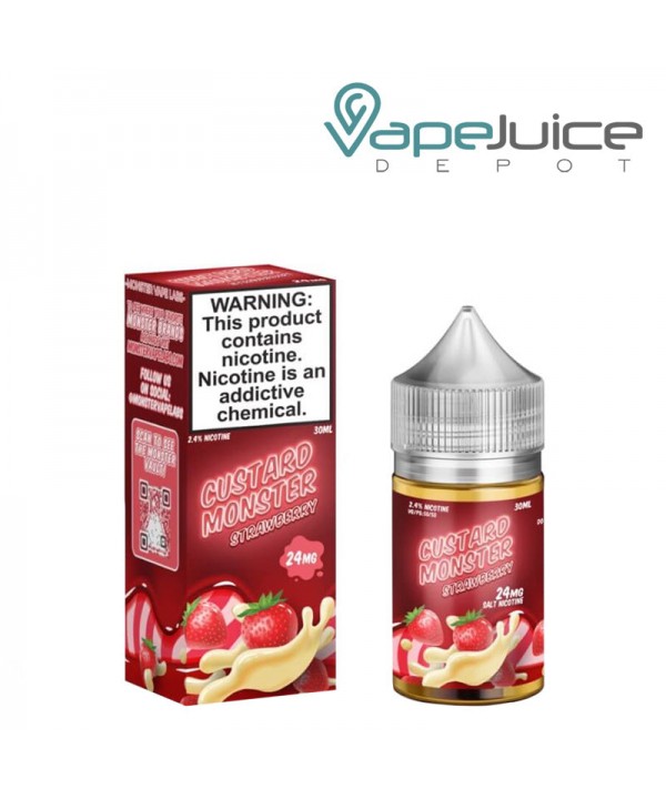 Strawberry Custard Monster Salts 30ml