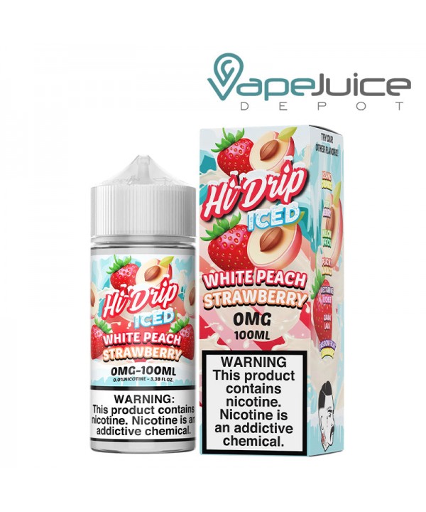 White Peach Strawberry Iced Hi-Drip eLiquid 100ml