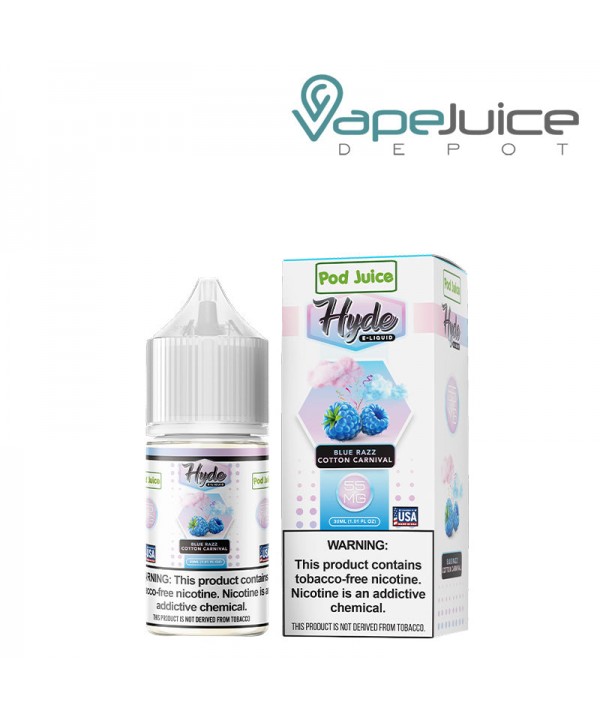 Blue Razz Cotton Carnival Hyde Pod Juice TFN Salt ...