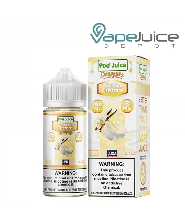 Golden Custard Pod Juice TFN 100ml