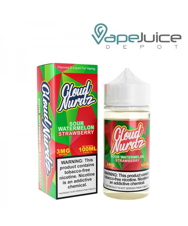 Sour Watermelon Strawberry TFN Cloud Nurdz 100ml