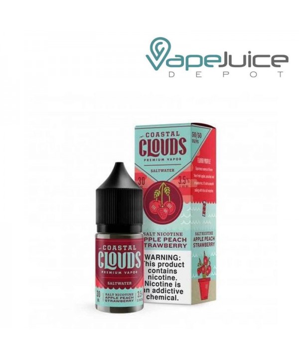 Saltwater Apple Peach Strawberry Coastal Clouds 30ml