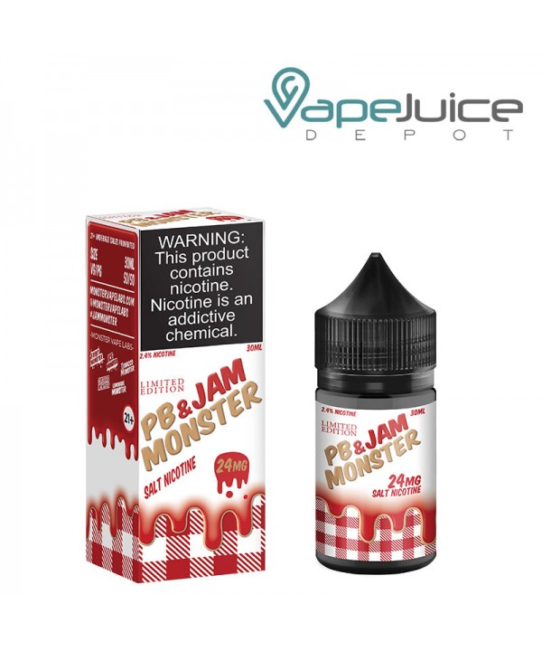 PB and Jam Monster Strawberry Nicotine Salt 30ml