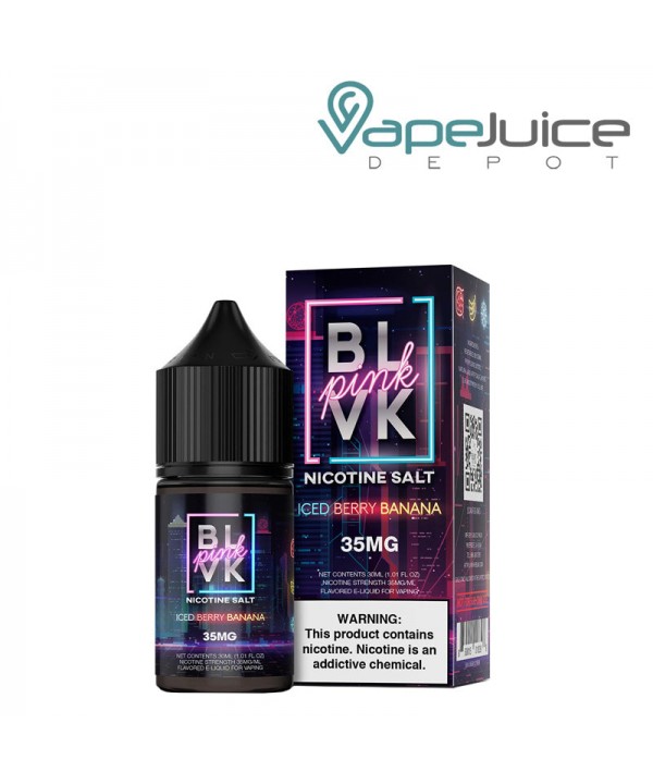 Iced Berry Banana Salt BLVK Pink Series 30ml