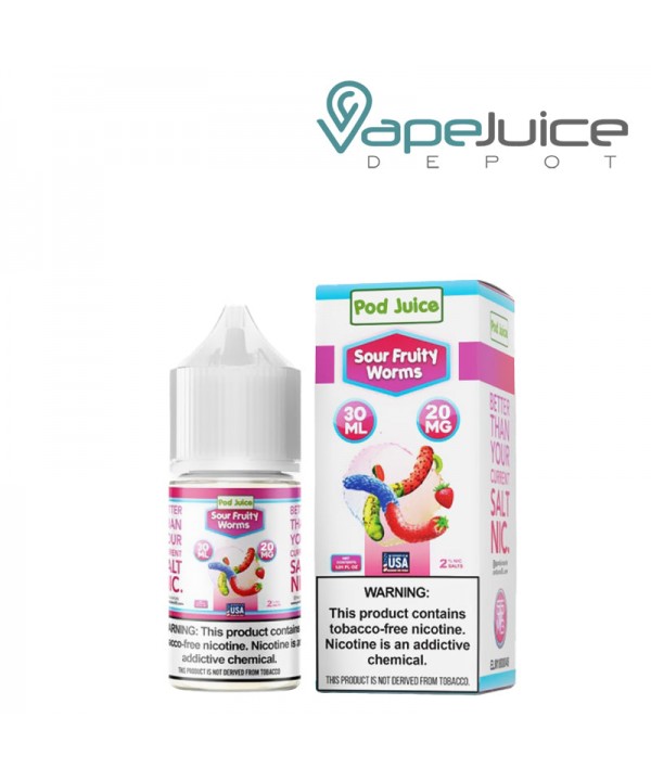 Sour Fruity Worms Pod Juice TFN Salt 30ml