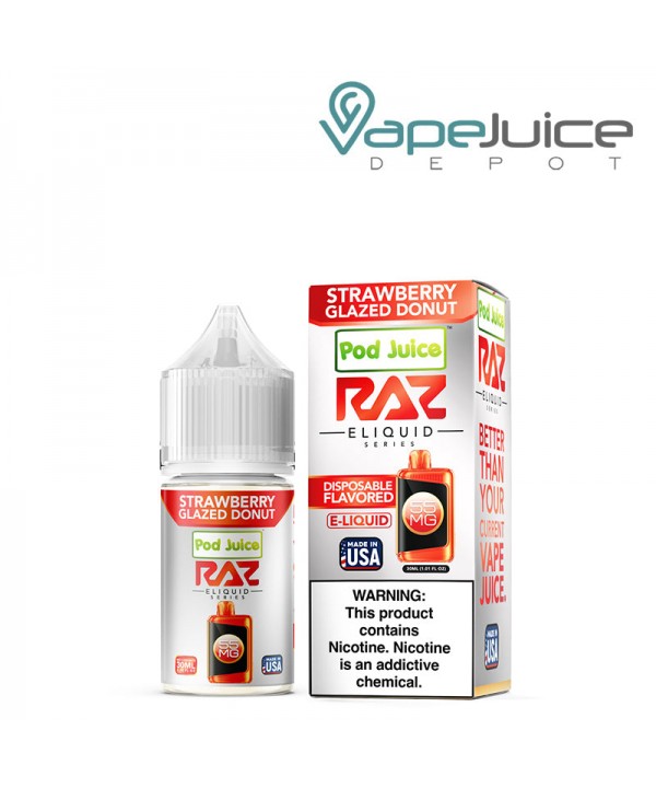 Strawberry Glazed Donut Pod Juice x Raz TFN Salt 3...