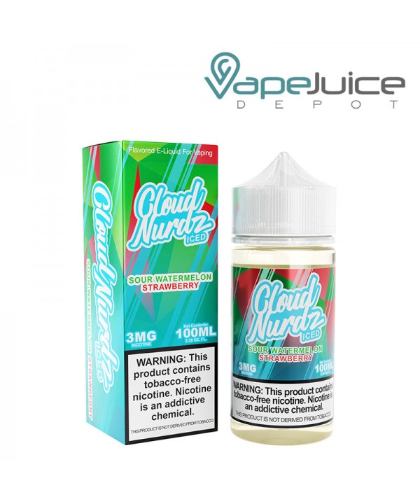 Sour Watermelon Strawberry Iced TFN Cloud Nurdz 10...