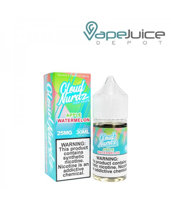 Apple Watermelon ICED TFN Salts Cloud Nurdz 30ml