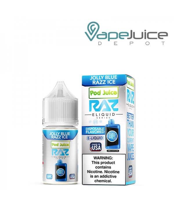 Jolly Blue Razz Ice Pod Juice x Raz TFN Salt 30ml