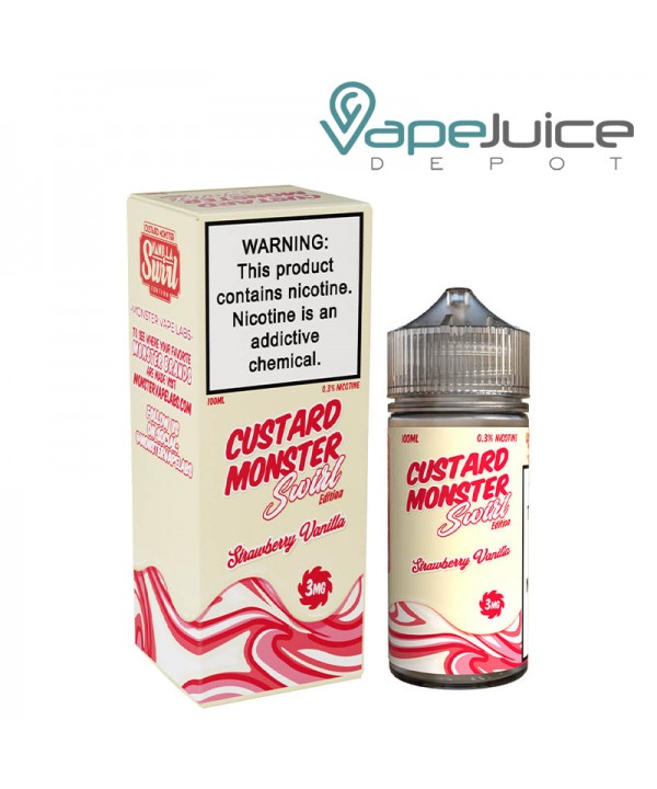 Strawberry Vanilla Custard Monster Swirl 100ml