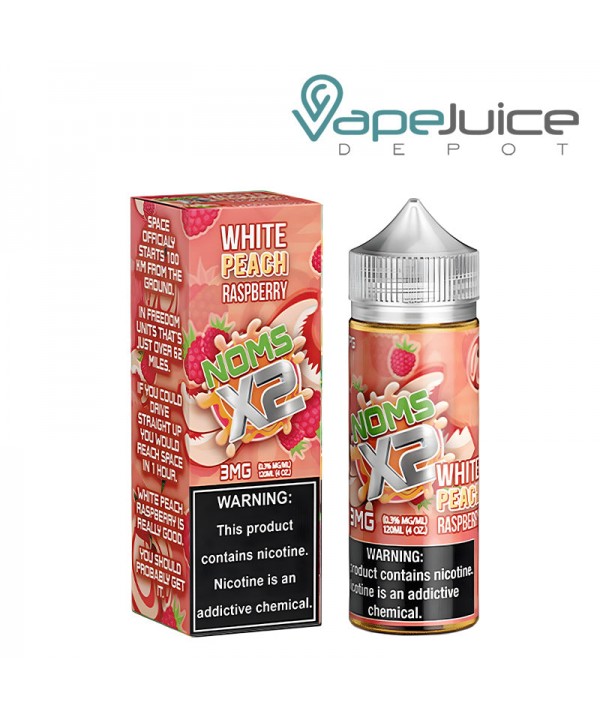 White Peach Raspberry NOMS X2 120ml