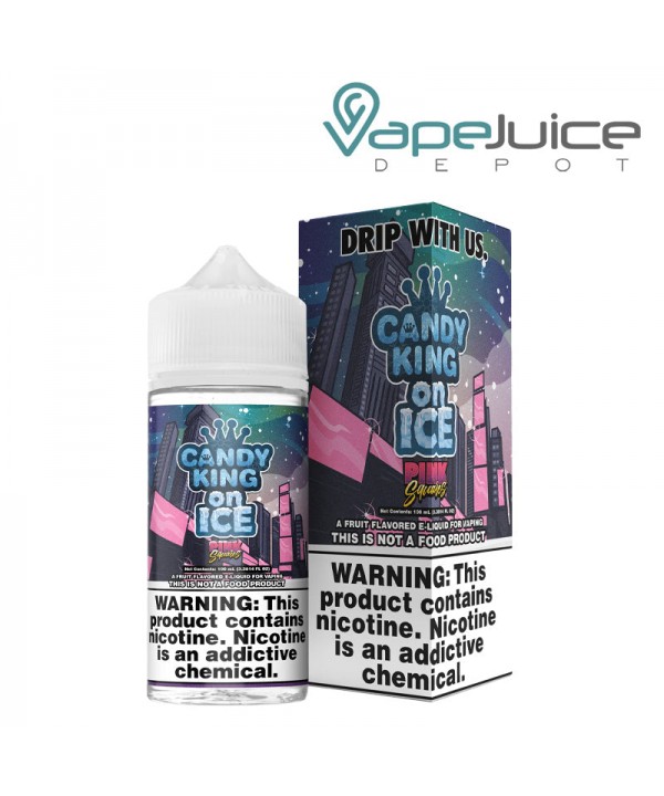 Iced Pink Squares Candy King eLiquid 100ml