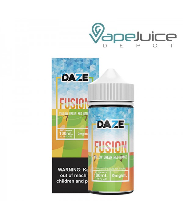ICED Yellow Green Red Mango 7 Daze Fusion 100ml