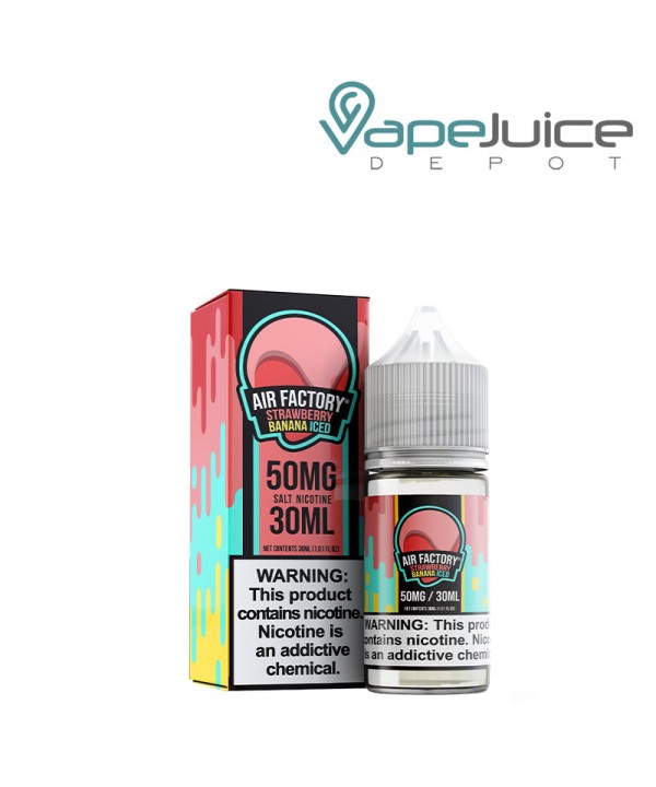 Iced Strawberry Banana Salts Air Factory Synthetic...