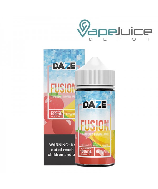 ICED Strawberry Banana Apple 7 Daze Fusion 100ml