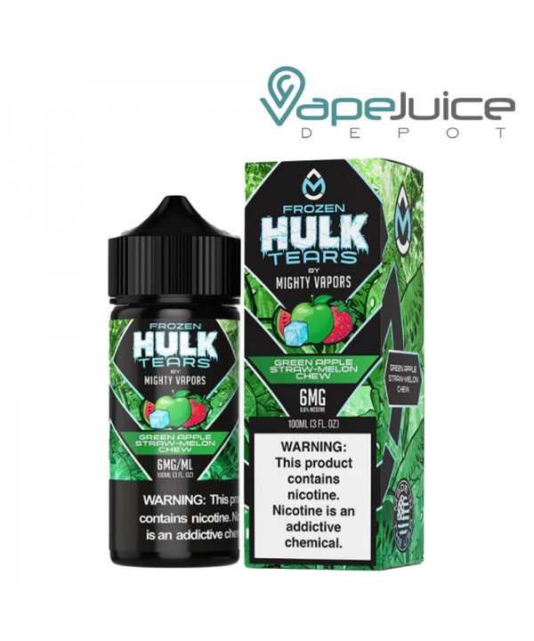Green Apple Straw Melon Chew Hulk Tears 100ml