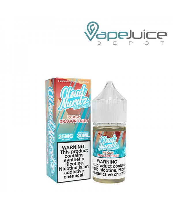 Peach Dragonfruit Iced TFN Salts Cloud Nurdz 30ml