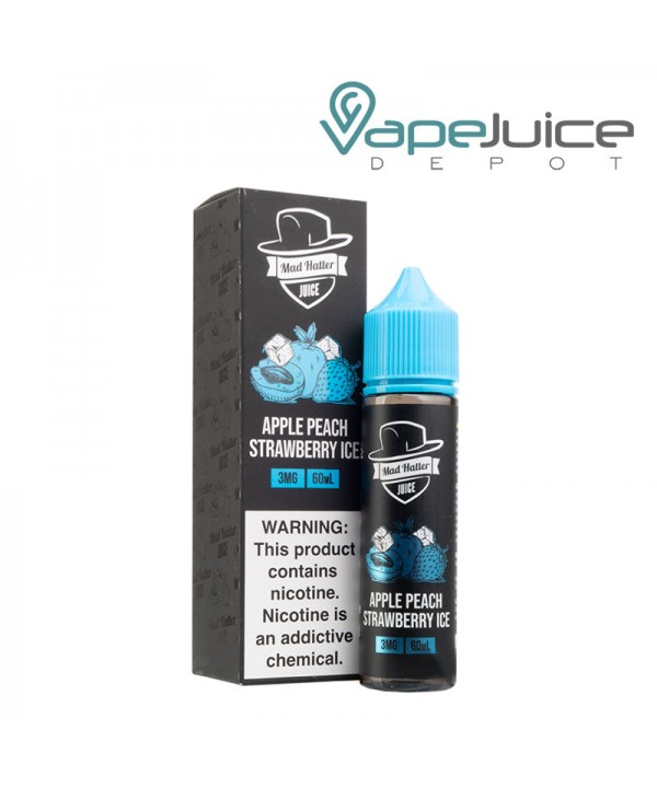 Apple Peach Strawberry Ice Mad Hatter 60ml