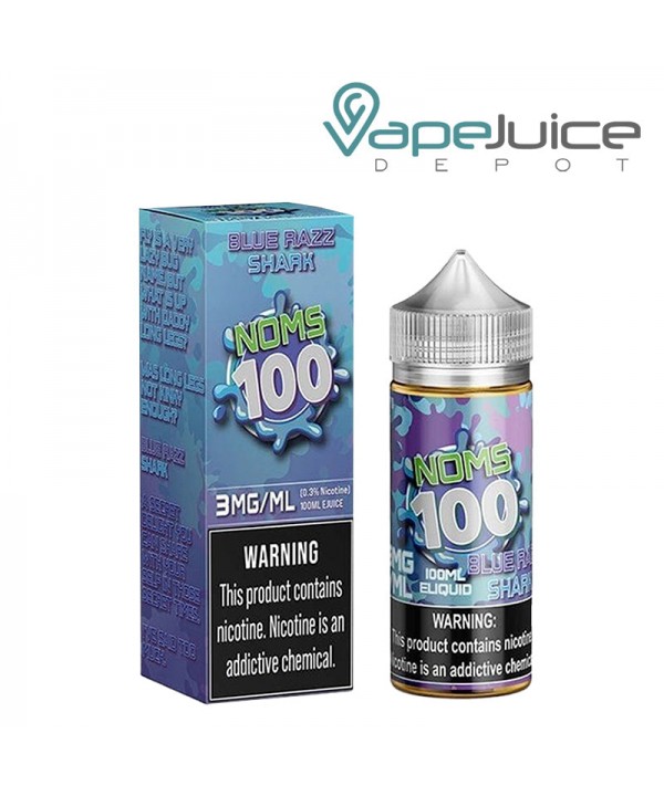 Blue Razz Shark Noms 100 Series eLiquid