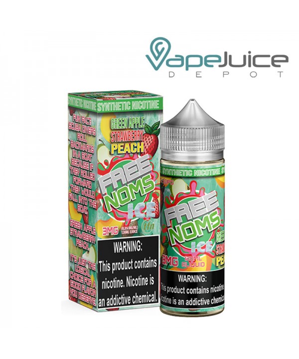 ICE Green Apple Strawberry Peach FreeNoms TFN 120ml