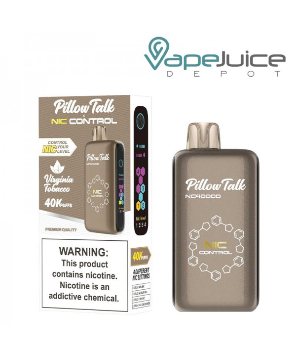 Pillow Talk Nic Control NC40000 Virginia Tobacco D...
