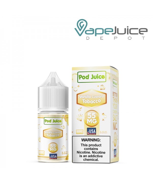 Vanilla Custard Tobacco Pod Juice TFN Salt 30ml